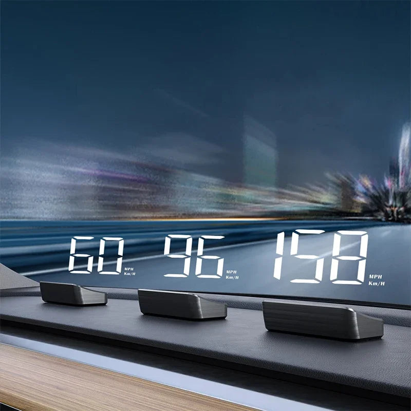 Car Speedometer KM/H HUD GPS Head Up Display Digital Speed Meter Windshield Projector For Vehicles Auto Electronics Accessories - BLOOM CART