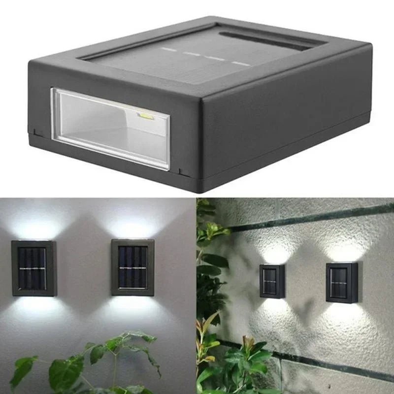 Solar Up and Down Spot Lights Outdoor, Street Wall Light Lamp Solar Powered Sunlight Waterproof Solar Lamp Garden Decorative - BLOOM CART
