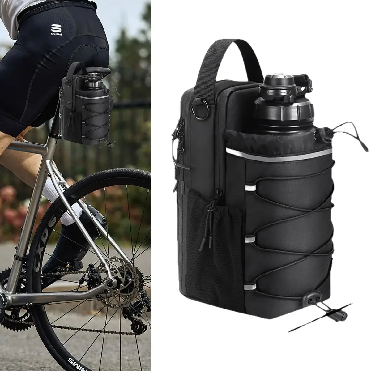 Magnetic Gym Bag for Men and Women – Sling Bottle with Magnetic Attachment | Water Bottle Holder, Gym Pouch, Crossbody Bag for T BLOOM CART