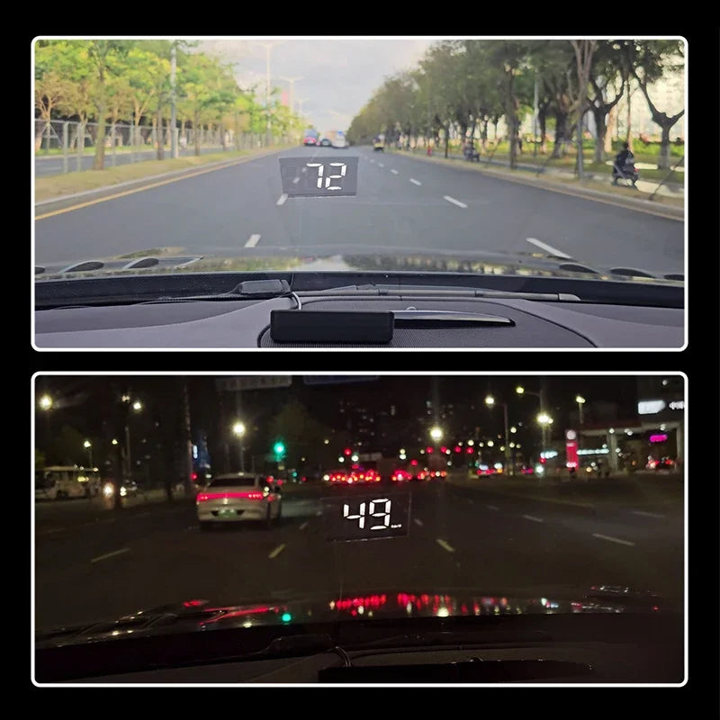 Car Speedometer KM/H HUD GPS Head Up Display Digital Speed Meter Windshield Projector For Vehicles Auto Electronics Accessories - BLOOM CART