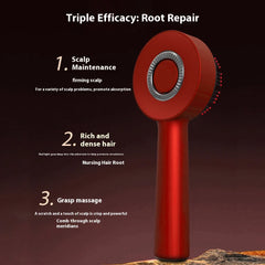 Electric Vibration Massage Comb Red Light Therapy Hair Growth Massage Scalp Brush Anti Hair Loss Liquid Oil Applicator Hair Care - BLOOM CART